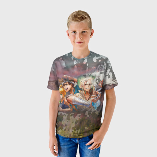 Детская футболка 3D Доктор Стоун, цвет 3D печать - фото 3