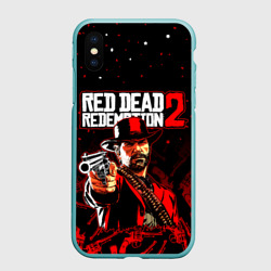 Чехол для iPhone XS Max матовый Red dead Redemption 2