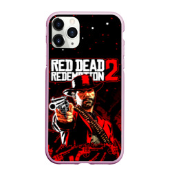 Чехол для iPhone 11 Pro Max матовый Red dead Redemption 2