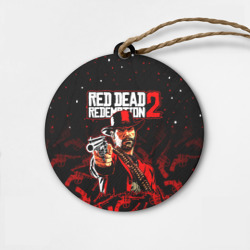 Деревянная игрушка круг Red dead Redemption 2