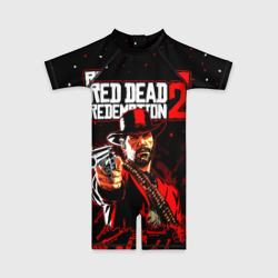 Детский купальный костюм 3D Red dead Redemption 2