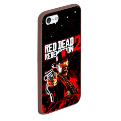 Чехол для iPhone 5/5S матовый Red dead Redemption 2 - фото 2