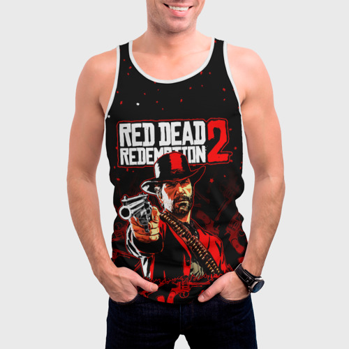 Мужская майка 3D Red dead Redemption 2, цвет 3D печать - фото 3