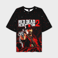 Мужская футболка oversize 3D Red dead Redemption 2