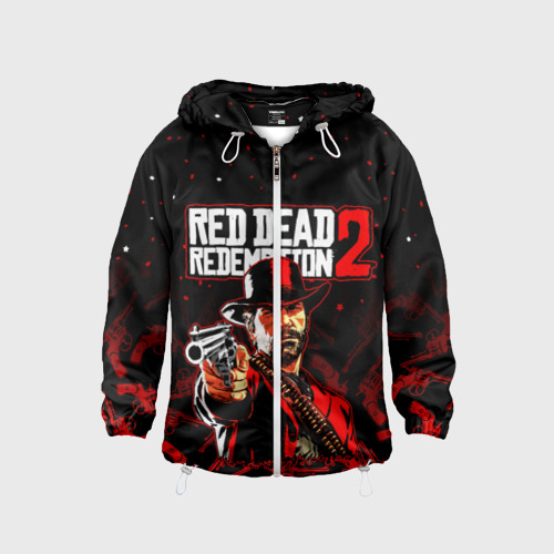 Детская ветровка 3D Red dead Redemption 2, цвет белый