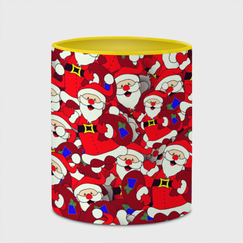 Кружка с полной запечаткой Санта Клаус Дед Мороз| Паттерн Новый Год - фото 4