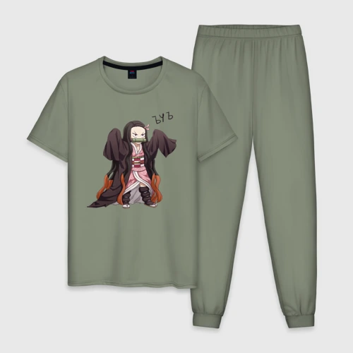 Мужская пижама хлопок Nezuko ЪУЪ