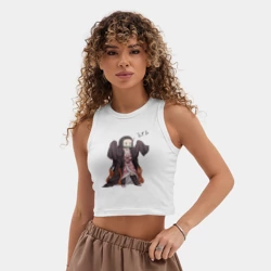 Женская укороченная майка-топ хлопок Nezuko ЪУЪ - фото 2