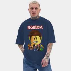 Мужская футболка Oversize хлопок texturе Roblox - фото 2