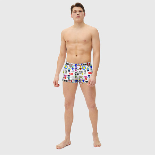 Мужские купальные плавки 3D Roblox, цвет 3D печать - фото 5