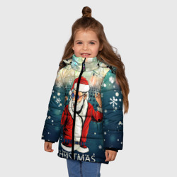 Зимняя куртка для девочек 3D Пати Санта - фото 2