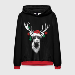 Мужская толстовка 3D Рождественский Олень