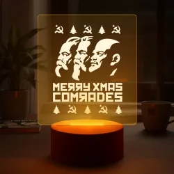 Светильник-ночник Merry Xmas Comrades - коммунистическое рождество - фото 2