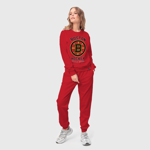 Женский костюм хлопок Boston Bruins NHL, цвет красный - фото 3