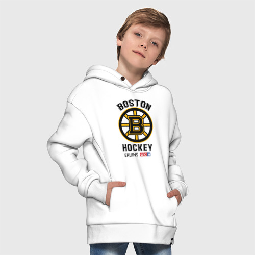 Детское худи Oversize хлопок Boston Bruins NHL - фото 9