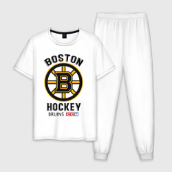 Мужская пижама хлопок Boston Bruins NHL