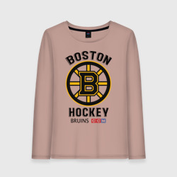 Женский лонгслив хлопок Boston Bruins NHL