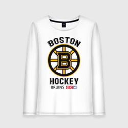 Женский лонгслив хлопок Boston Bruins NHL