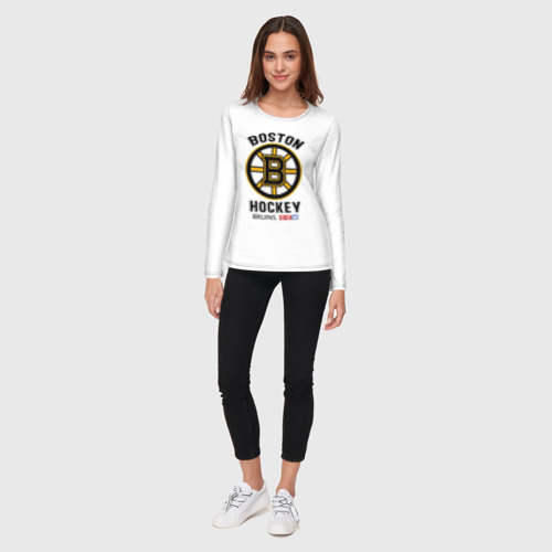 Женский лонгслив хлопок Boston Bruins NHL - фото 5