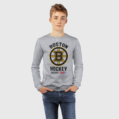 Детский свитшот хлопок с принтом BOSTON BRUINS NHL, фото #4
