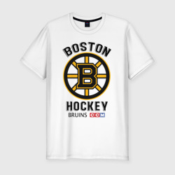 Мужская футболка хлопок Slim Boston Bruins NHL