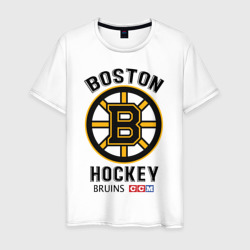 Мужская футболка хлопок Boston Bruins NHL