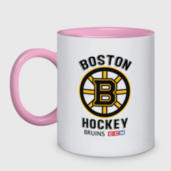 Кружка двухцветная Boston Bruins NHL