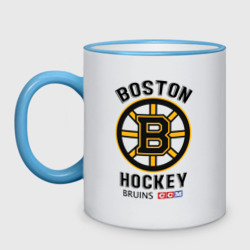 Кружка двухцветная Boston Bruins NHL