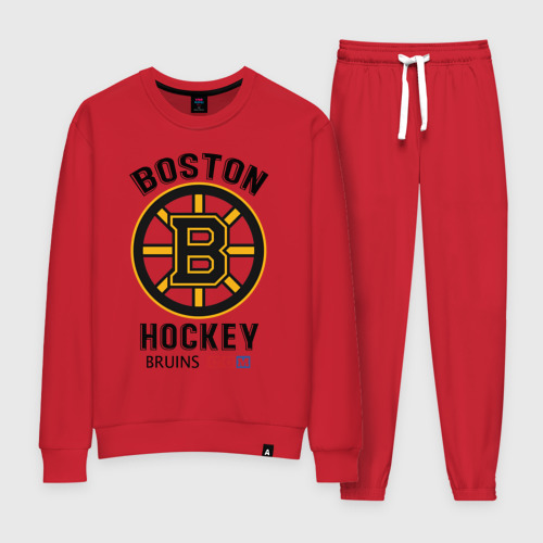 Женский костюм хлопок Boston Bruins NHL, цвет красный