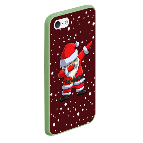 Чехол для iPhone 5/5S матовый Dab-Santa, цвет салатовый - фото 3