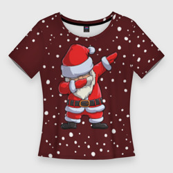 Женская футболка 3D Slim Dab-Santa