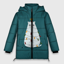 Женская зимняя куртка Oversize Кото-ёлка