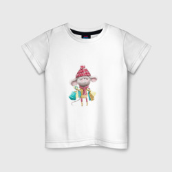 Детская футболка хлопок Мышка с подарками