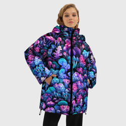 Женская зимняя куртка Oversize Волшебные грибы - фото 2