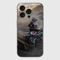 Чехол для iPhone 16 Pro силиконовый с защитой камеры Душа питбайкера