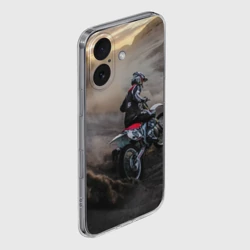 Чехол для iPhone 16 силиконовый с защитой камеры Душа питбайкера - фото 2