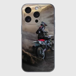 Чехол для iPhone 15 Pro Max силиконовый с защитой камеры Душа питбайкера