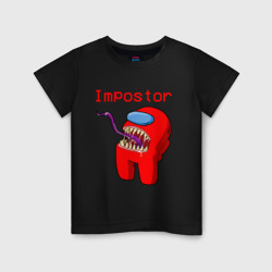 Among Us - impostor – Детская футболка хлопок с принтом купить со скидкой в -20%
