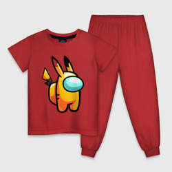 Детская пижама хлопок Among Us - Pikachu