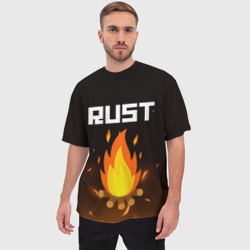 Мужская футболка oversize 3D Rust - фото 2