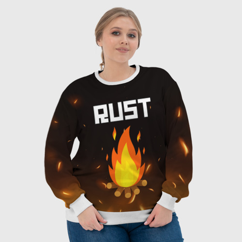 Женский свитшот 3D Rust, цвет 3D печать - фото 6