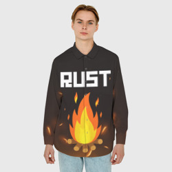 Мужская рубашка oversize 3D Rust - фото 2