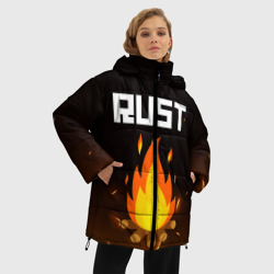 Женская зимняя куртка Oversize Rust - фото 2