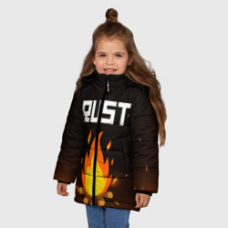 Зимняя куртка для девочек 3D Rust - фото 2