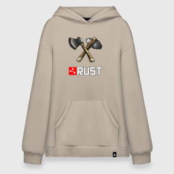 Худи SuperOversize хлопок Rust