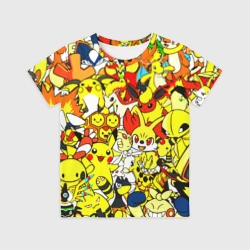 Детская футболка 3D Покемоны