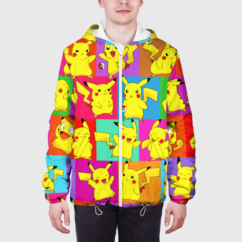 Мужская куртка 3D Пикачу, цвет 3D печать - фото 4
