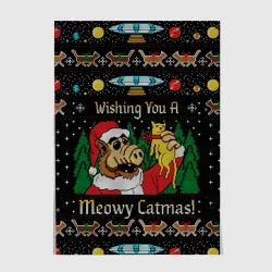 Постер Wishing you a meowy catmas