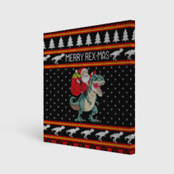 Холст квадратный Merry Rex-mas