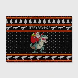 Холст прямоугольный Merry Rex-mas - фото 2